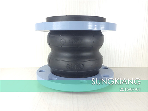 增壓泵配套橡膠軟連接 KST-F型雙球體橡膠防震接頭廠家,KST-F型雙球體橡膠防震接頭價格